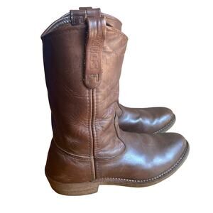 Red Wing Pecos Soft Toe Brown Leather Work Western Boots 9 D USA Vintage 1155
